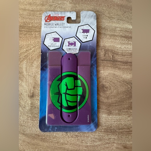 Trends International Marvel Avengers Hulk logo Mobile Wallet 3-in-1 Universal - Picture 1 of 2